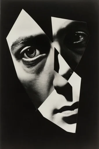 Monochrome Avant-Garde Noir style reference image — avant-garde photomontage