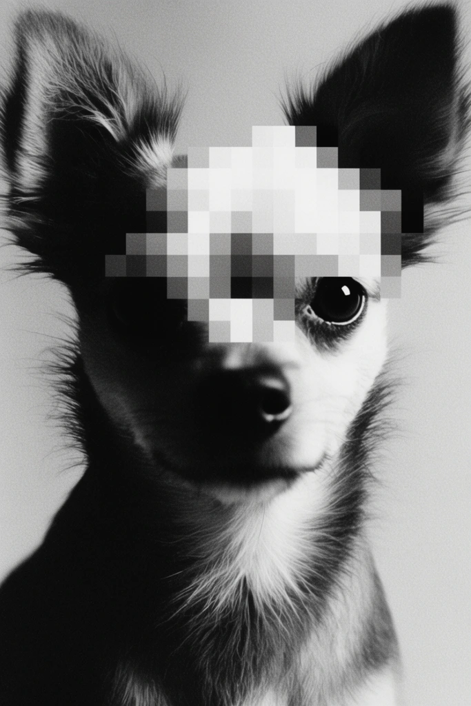 Monochrome Digital Entropy style AI image example 3