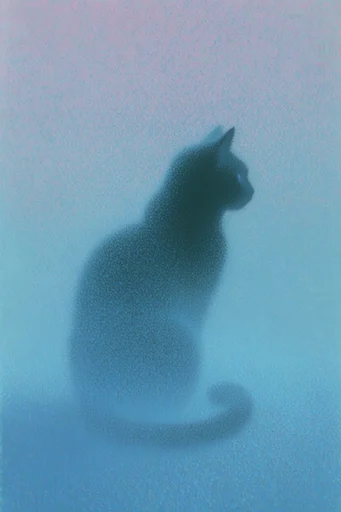 Ethereal Grain Noir style reference image — stippled texture
