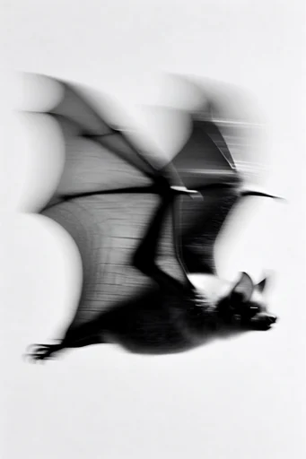 Spectral Motion Noir style reference image — high-contrast monochrome