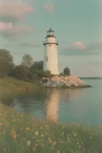 Ethereal Pastoral Nostalgia style reference image — pastoral wildflower meadow