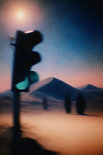 Ethereal Twilight Motion style reference image — painterly motion blur