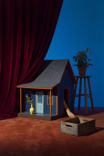 Theatrical Surrealist Maximalism style AI image example 4