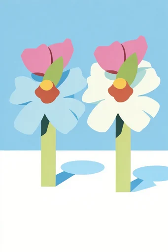 Minimalist Retro Vector style reference image — retro-modern