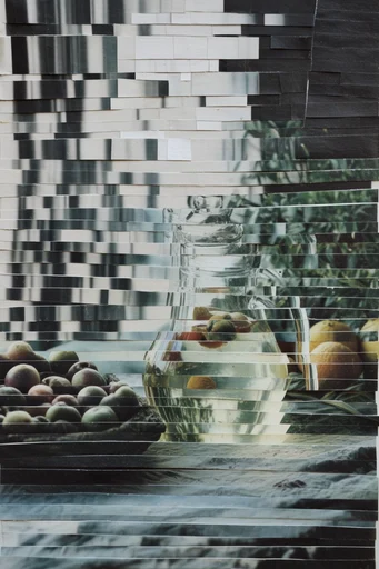 Deconstructed Analog Surrealism style reference image — analog paper collage