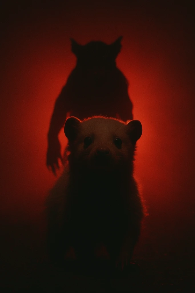 Crimson Noir Chiaroscuro style AI image example 3