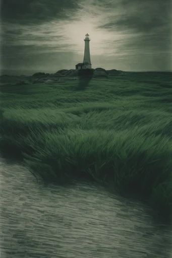 Cinematic Verdant Solitude style reference image — solitary figure