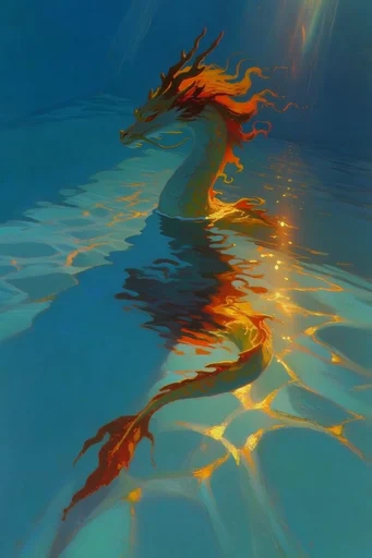 Luminous Submerged Dreamscape style reference image — dreamlike suspension