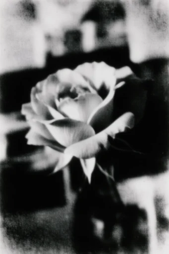 Haunting Monochrome Noir style reference image — chiaroscuro lighting