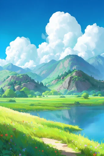 Vibrant Sun-Drenched Coastal style reference image — painterly digital art