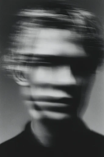 Kinetic Spectral Noir style reference image — shutter drag effect