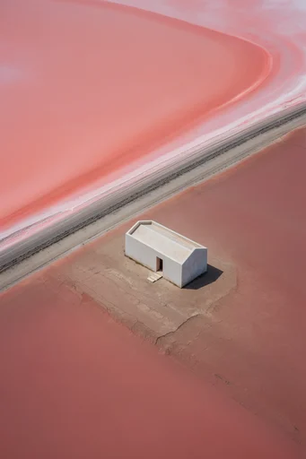 Graphic Aerial Topography style AI image example 4