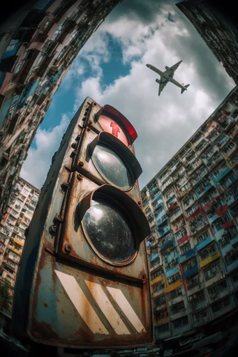 Vertiginous Brutalist Surrealism style reference image — curved architectural perspective