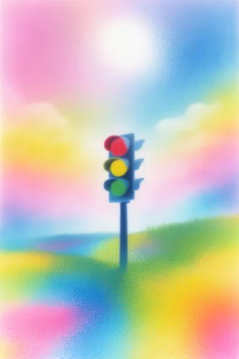 Ethereal Chromatic Grain style reference image — soft-focus blur