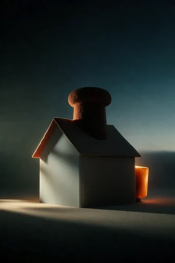Atmospheric Brutalist Minimalism style AI image example 4