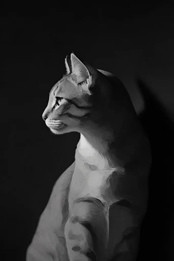 Monochromatic Surrealist Noir style reference image — cinematic noir aesthetic
