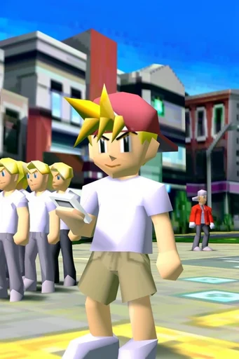 Nostalgic Low-Poly Digital style reference image — nostalgic digital render