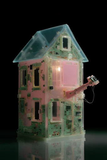 Translucent Bio-Cyber Assemblage style AI image example 4