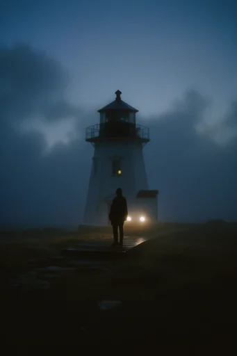 Cinematic Liminal Melancholy style reference image — liminal space