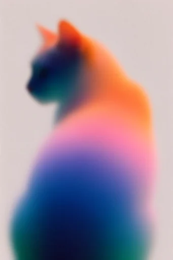 Chromatic Thermal Surrealism style reference image — minimalist paper texture