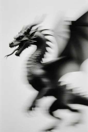 Kinetic Monochrome Distortion style reference image — shutter drag