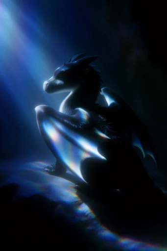 Nocturnal Cyan Surrealism style reference image — surrealist texture
