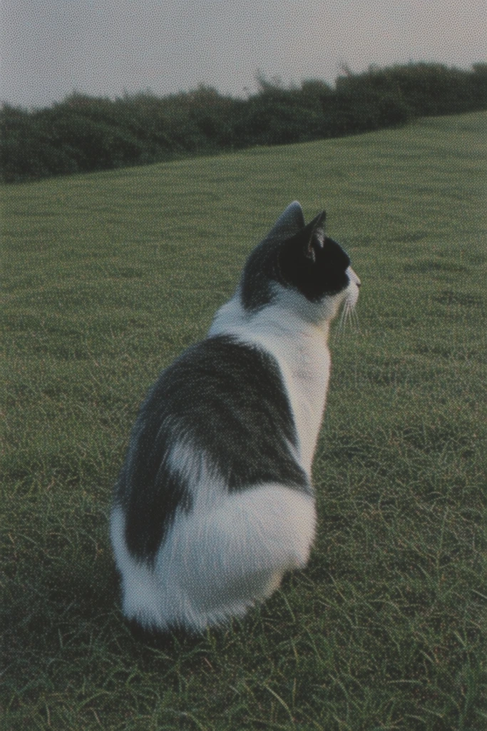 Muted Pastoral Glitch style AI image example 3