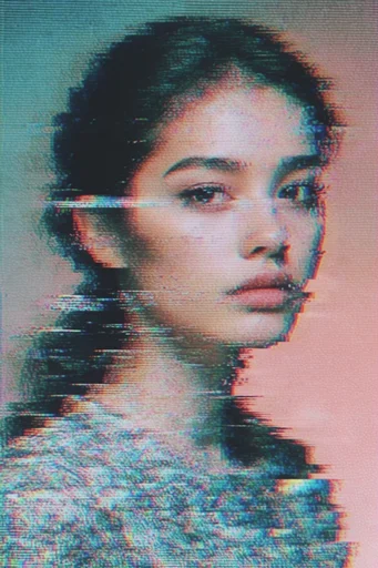 Analog Glitch Synthesis style reference image — digital glitch art