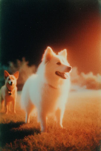 Analog Apocalyptic Radiance style reference image — dramatic flash photography