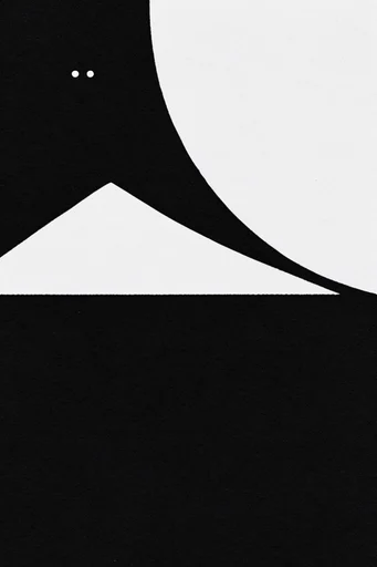 Monochrome Brutalist Minimalism style AI image example 2