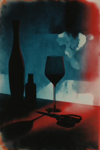 Cinematic Nocturnal Analog style reference image — stark silhouette