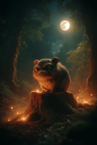 Luminous Nocturnal Dreamscape style AI image example 3