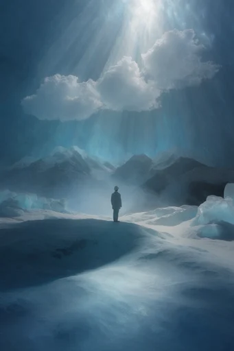 Celestial Glacial Solitude style AI image example 2