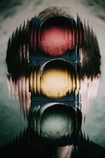 Fragmented Analog Surrealism style reference image — Dadaist montage