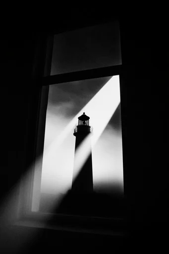 Cinematic Monochrome Noir style reference image — atmospheric film grain