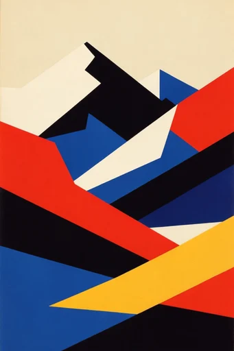 Constructivist Folk Modernism style reference image — constructivist graphic design