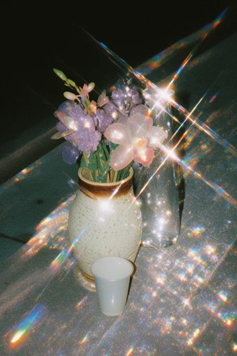Prismatic Nocturnal Glamour style reference image — prismatic chromatic aberration