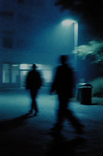 Spectral Indigo Nocturne style reference image — cyanotype print texture