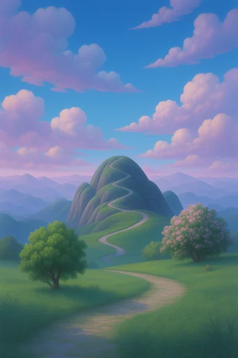 Ethereal Pastel Surrealism style reference image — surreal digital landscape