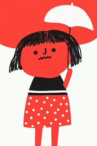 Graphic Mid-Century Whimsy moodboard — generate AI images in this style