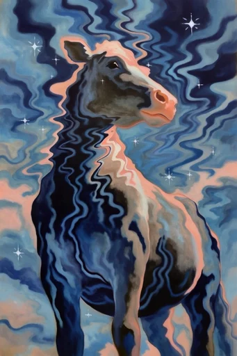 Ethereal Submerged Expressionism style AI image example 3