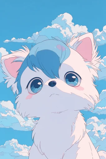 Graphic Surrealist Anime style reference image — cel-shaded digital aesthetic