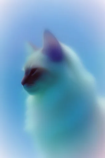 Ethereal Aura Minimalism style reference image — biomorphic silhouette