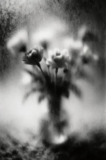 Ethereal Monochrome Noir style reference image — pictorialist aesthetic