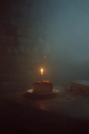 Cinematic Liminal Melancholy style reference image — soft-focus bokeh