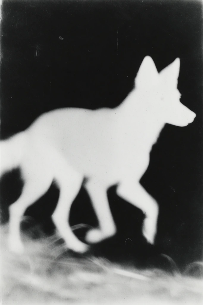 Ethereal Monochrome Noir style AI image example 3