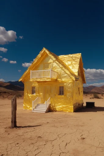 Gilded Desert Surrealism style AI image example 4