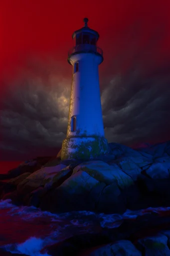 Cinematic Neon Noir style reference image — dramatic chiaroscuro