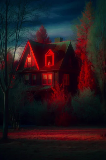 Infrared Nocturnal Gothic style reference image — surreal cinematic atmosphere