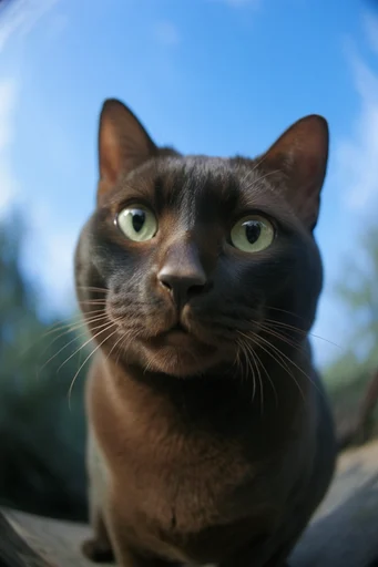 Dynamic Retro Fisheye style reference image — harsh direct sunlight